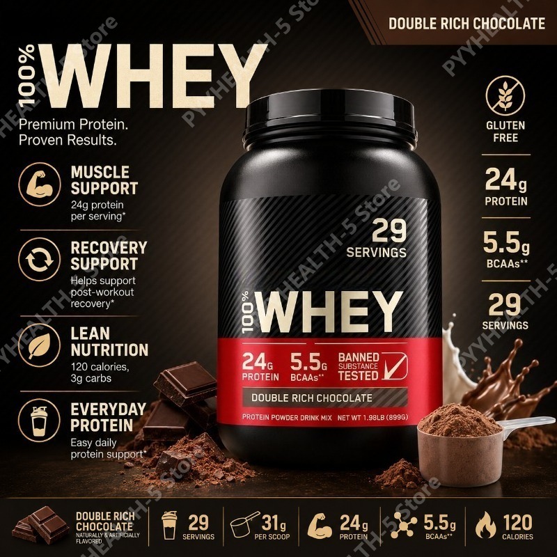 Fitness Nutrition Whey - Bubuk Protein Whey Rasa Cokelat Ganda