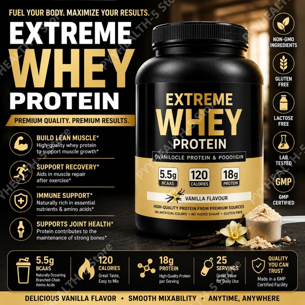 Fitness Nutrition Whey - Bubuk Protein Whey Vanilla 2.2lb 18g