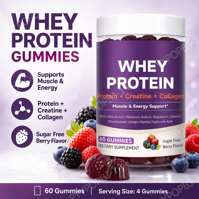 Fitness Nutrition Whey - Permen Protein dengan Whey Creatine Collagen